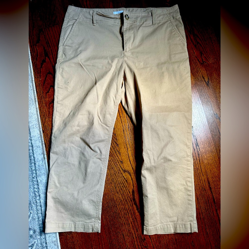 Loft Khakis The Slim Size 12 Petite